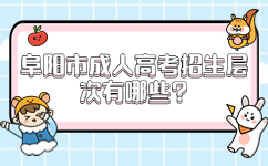 阜陽(yáng)市成人高考招生層次有哪些
